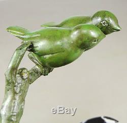 1920/1930 Ghanu Gantcheff Rare Statue Sculpture Art Deco Bronze Animalier Oiseau