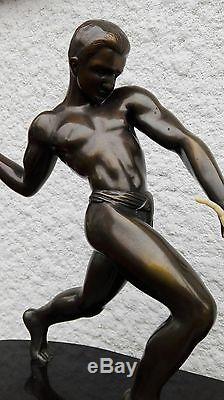 1930/1940-Kowas-statue-sculpture art deco chryselephantine en etat parfait