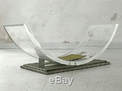 1970 Cheverny Table Basse Sculpture Moderniste Bauhaus Shabby-chic Lucite