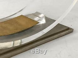 1970 Cheverny Table Basse Sculpture Moderniste Bauhaus Shabby-chic Lucite