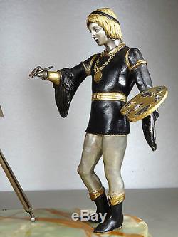 1970 Giuseppe Vasari Rare Statue Sculpture Vintage Bronze Dore Argente R. Sanzio