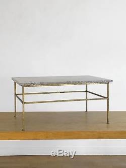 1970 Roger Thibier Table Basse Art-deco Bauhaus Moderniste Shabby-chic