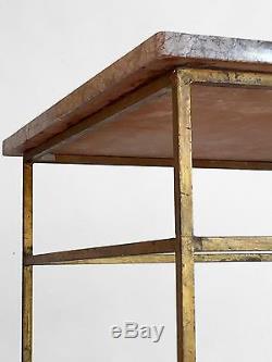 1970 Roger Thibier Table Basse Art-deco Bauhaus Moderniste Shabby-chic