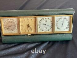 ## ANGELUS (hermès) Pendule de bureau calendrier perpétuel baromètre thermomètre