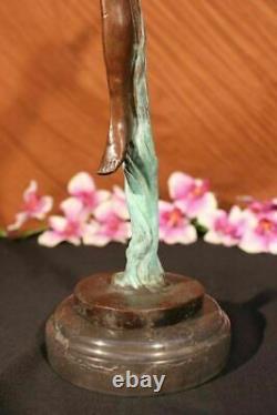Aldo Vitaleh Prima Ballerine Art Déco Statue Bronze Figurine Sculpture Ouvre