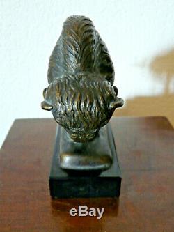 Ancien Bronze Animalier-bison-signecartier-art Deco-epoque 1930