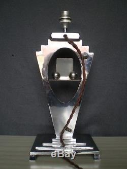 Ancien lampe porte photo art deco 1930 en bronze ou laiton argenté antique lamp