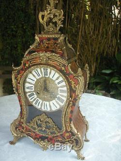 Ancienne Grande Pendule Horloge Cartel Boule Bakelite Art Deco Bronze
