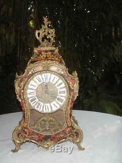 Ancienne Grande Pendule Horloge Cartel Boule Bakelite Art Deco Bronze