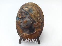 Ancienne broche époque Art Déco en bronze