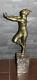 Ancienne sculpture danseuse art deco signé Serge ZELIKSON bronze russian