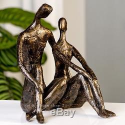 Art Déco CASABLANCA Sculpture Date Ojet Aimable Bronze Fini