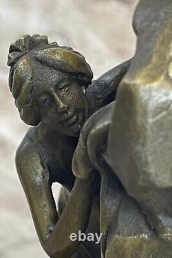 Art Déco Armor Bronze Jardin Sculpture Statue Chair Femme Buste Serre-Livres