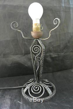 Art Deco Art Nouveau Lampe Muller Fres Luneville Pâte de Verre
