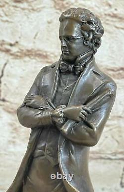 Art Déco Européenne Fabriqué Thomas Jefferson Déclaration De Indépendance Bronze