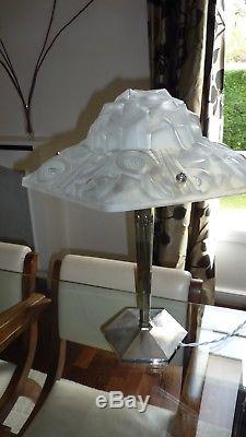 Art Deco Grande Lampe de Table