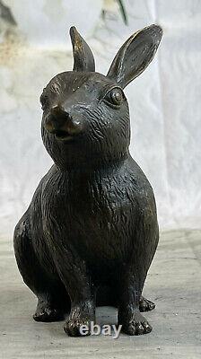 Art Déco Lapin Par Milo Bronze Fonte Sculpture Statuelost Cire Method