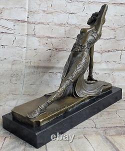 Art Déco Nouveau Par D. H Chiparus Danseuse Danse Dansant Bronze Sculpture