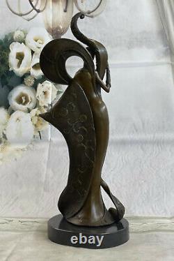 Art Déco Par Kassin Fait Fonte Musée Qualité Ouvre Bronze Sculpture