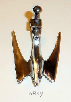 Art Deco Swallow-Swift vintage bird car mascot, chromed bronze, excellent. SS