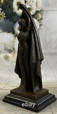 Art Déco Ventre Danseuse Par Chiparus Bronze Sculpture Signe Art Figurine Large