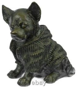 Art Déco Vienne Bronze Par Milo Chihuahua Chien Animal Sculpture Home Deco Solde