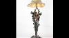 Art Nouveau Bronze Table Lamp Statue By J Causse