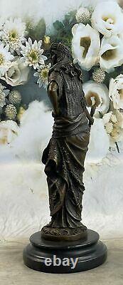 Art Nouveau Perse Princesse Fonte Maison Bureau Déco Designer Bronze Sculpture