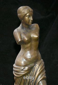 Art déco occidental bronze fille mythologie romaine Vénus dieu l'amour sculpture