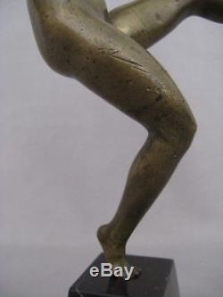 Authentique et ancien bronze époque art déco la danseuse