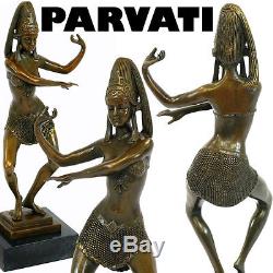 Bronzeskulptur Parvati Siam Tanz Art Deco 1927 Bronze Hindu Dancer Frauenfigur