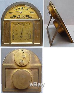 Baromètre pendule thermomètre en bronze ART DECO vers 1920