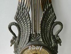Baromètre, thermomètre Max le Verrier, de style empire, bronze des années 30-40