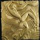 Bas relief art deco folies bergère look bronze doré 1920 1930 Maurice Pico