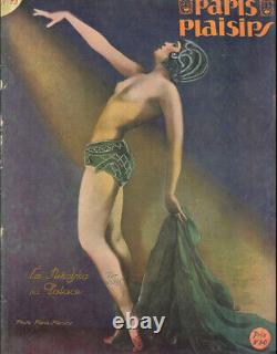 Bas relief art deco folies bergère look bronze doré 1920 1930 Maurice Pico