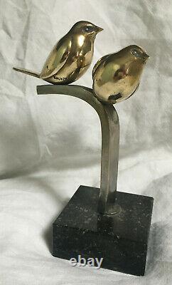 Beaux bronzes Art déco les Oiseaux sur la branche circa 1930
