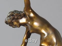 Belle sculpture Art Déco en bronze de CJR Colinet