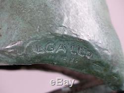 Bronze 1930 Art-déco Signé Gallo