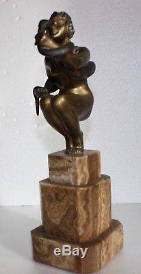 Bronze Art Deco Femme au Serpent 1925
