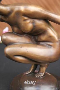 Bronze Art Déco Statue Sculpture Figurine Ornement Signée A. Gory Figure