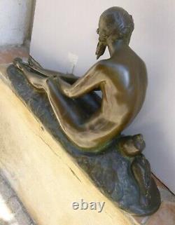 Bronze Nu Art-Deco signé de Joseph CORMIER 1869-1950 fonte Susse cire perdue