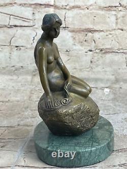 Bronze Sculpture Art Déco Sexy Exotique Chair Femelle Figurine