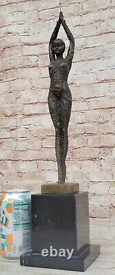 Bronze Statue Fonte Art Déco Style Art Nouveau Chiparus Style Danseuse