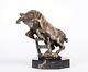 Bronze animalier taureau de M Prost mascotte automobile art deco