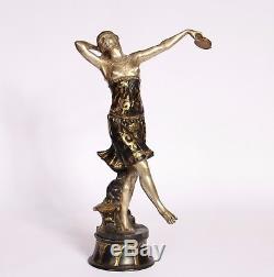 Bronze art deco danseuse de J Descomps 1930