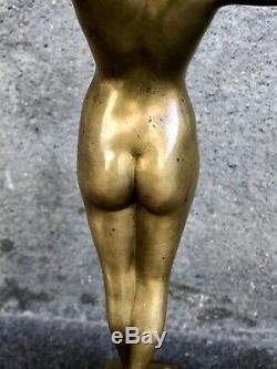 Bronze féminin Premier Frisson Louis OURY (1867-1940)