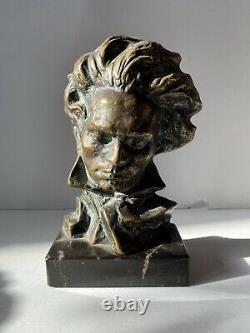 Buste de Beethoven Bronze LE FAGUAYS Editeur Max Le Verrier