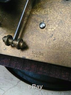 Carillon junghans Westminster 10 marteaux 10 tiges art déco marqueterie bronze