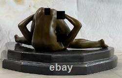 Chair Jeune Sexy Femme Bronze Sculpture Signée Original Érotique Art Déco Deal