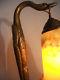 Daum Nancy Splendide Lampe Bronze C. Ranc Signée Art Nouveau/deco 25 / 30